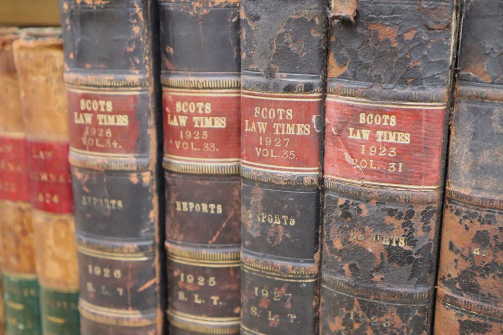 Six Law Journals, 1823-1848, and five Scots Law Times, 1923-27